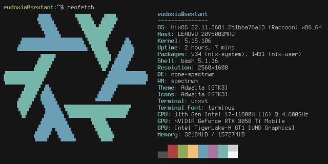 The classic demo everyone seems to show of their NixOS config - NixOS for the impatient